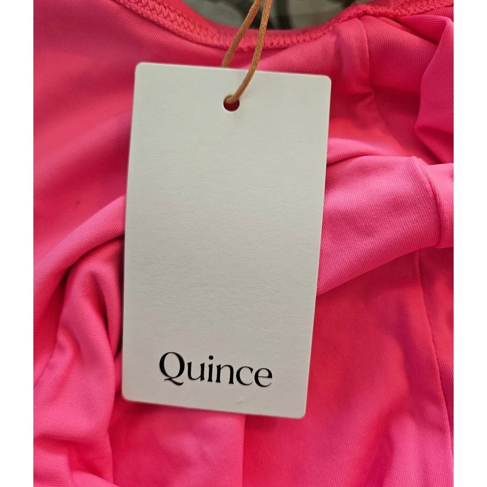Quince Hot Pink One-Piece Swimsuit